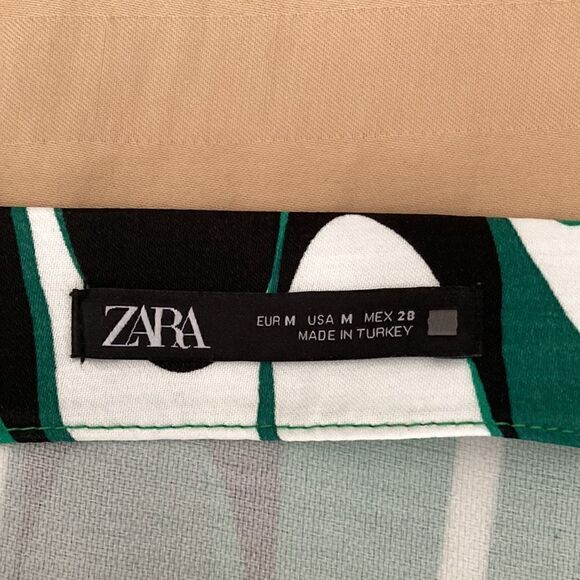 Zara NWOT High Waist Satin Effect A-Line Mini Skirt and Crop Top Both Size M. - Picture 5 of 9